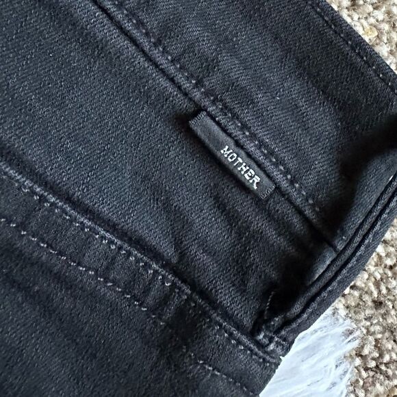 MOTHER Jeans The Insider Crop Black Womens Size 30 - Picture 5 of 12